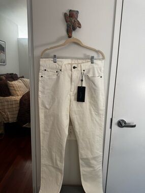 RAG & BONE off white aero stretch skinny jeans NWT